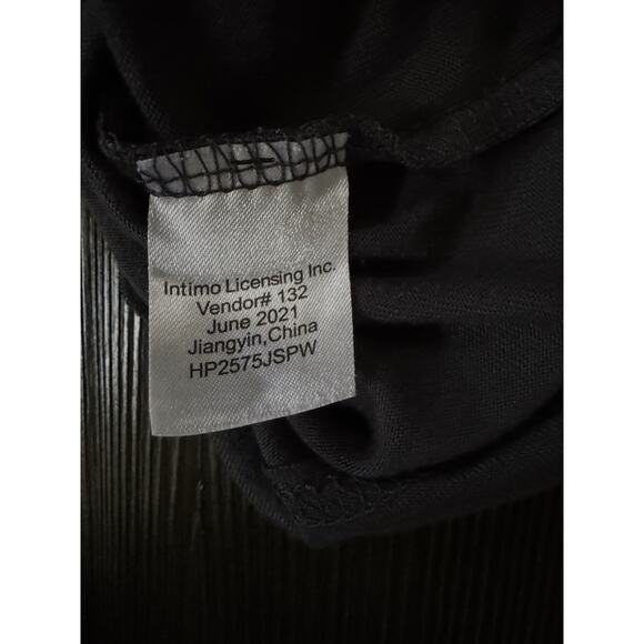 Harry Potter Hufflepuff Crest V Neck Dark Grey Fantasy Wizarding World Magical L - Picture 9 of 9